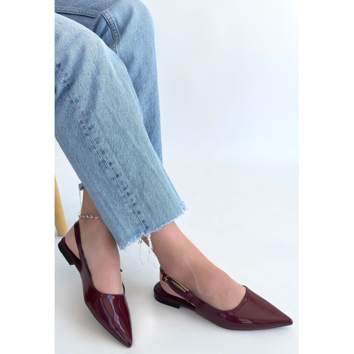 Ummar Bordo Rugan Babet Ayakkabı -