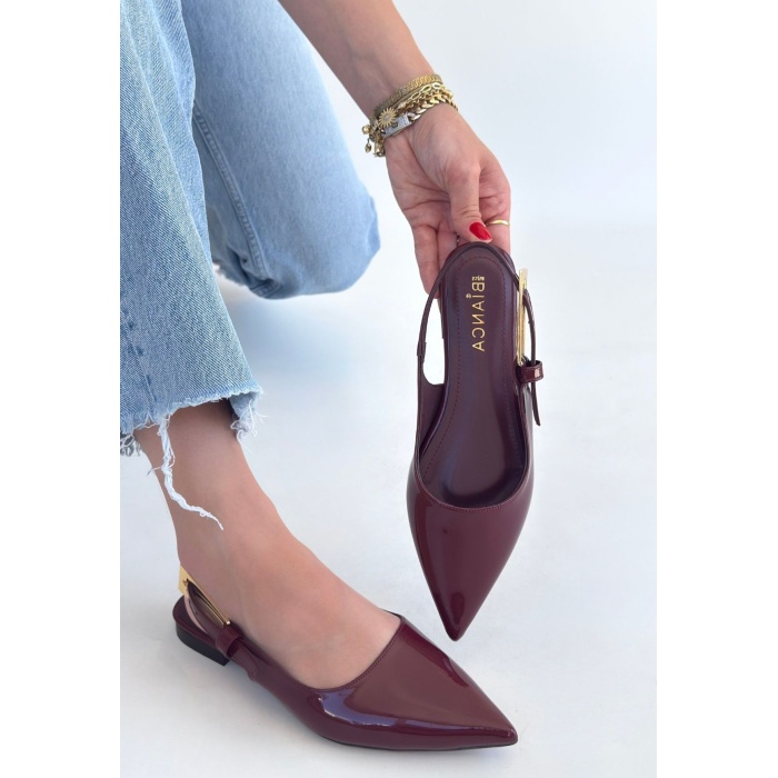 Ummar Bordo Rugan Babet Ayakkabı -