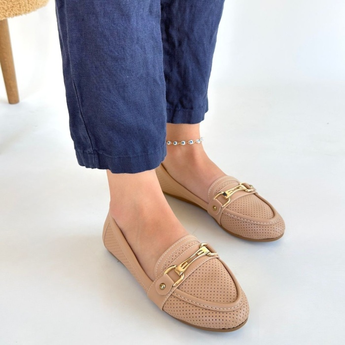 Rain Nude Cilt Babet Ayakkabı -