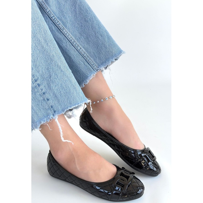 Lawy Siyah Rugan Babet Ayakkabı -