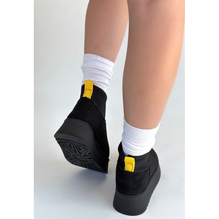 Cuen Siyah Süet Bot -