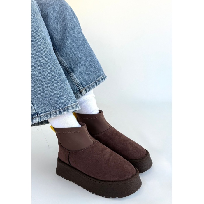 Cuen Kahverengi Süet Bot -