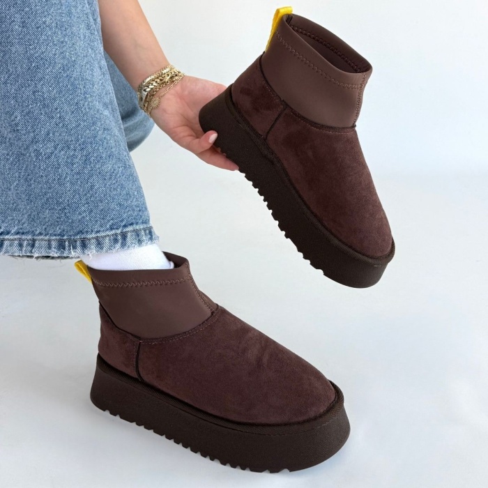 Cuen Kahverengi Süet Bot -