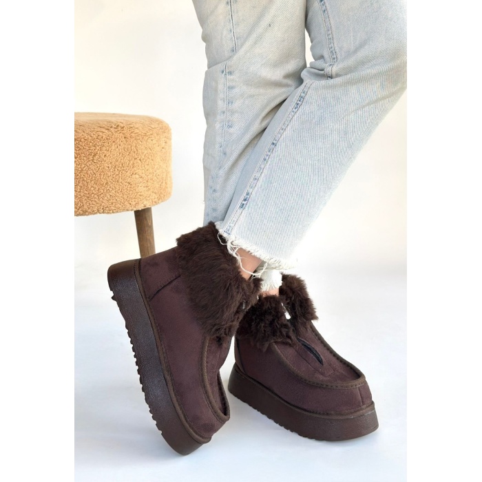 Zinya Kahverengi Süet Bot -