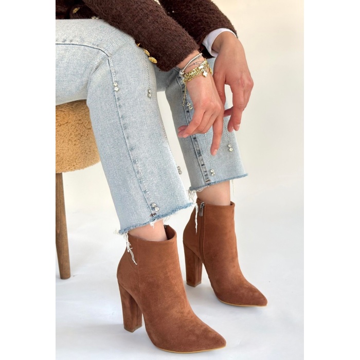 Loora Vizon Süet Topuklu Bot -