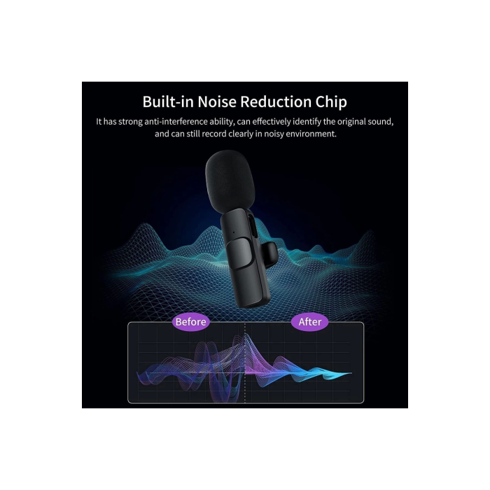 Lightning Girişli Iphone Uyumlu Ikili Kablosuz Yaka Mikrofonu Youtube Facebook Tiktok Vlog