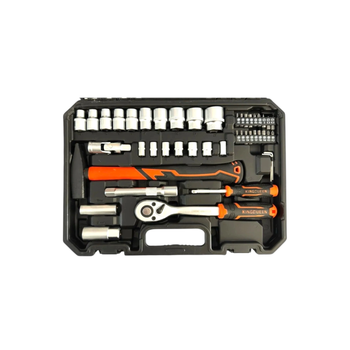 Model 58 Parça Lokma Anahtar Takımı 1-2 Ve 1-2 El Aletleri Seti 58 Parça