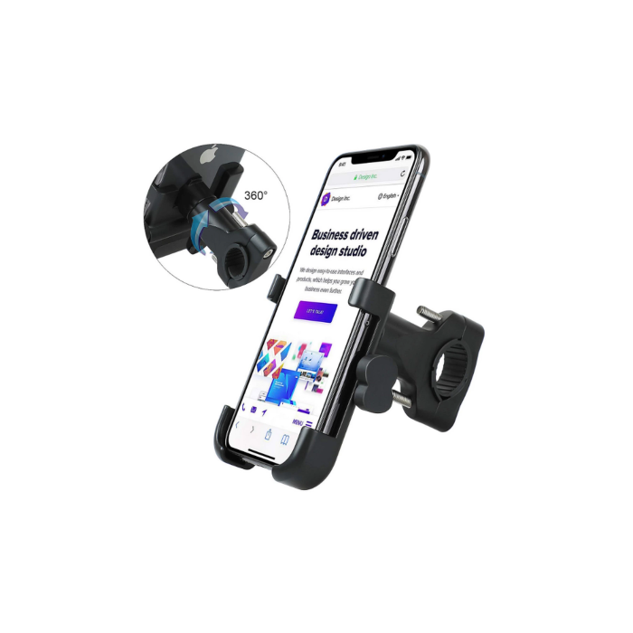 Alüminyum Gövdeli Metal Gidon Bağlantılı Motosiklet Telefon Tutucu 7 İnç Xl -