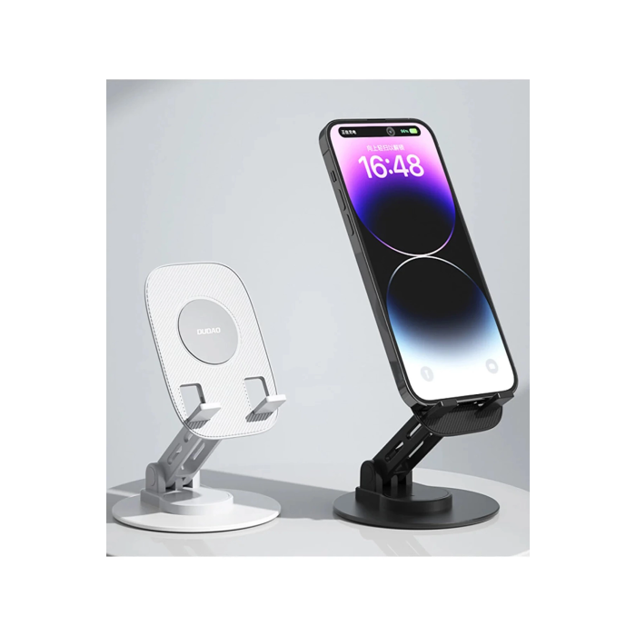 F17s Masaüstü Telefon Tutucu Döner Tabanı Alüminyum Paslanmaz Çelik Katlanabilir -