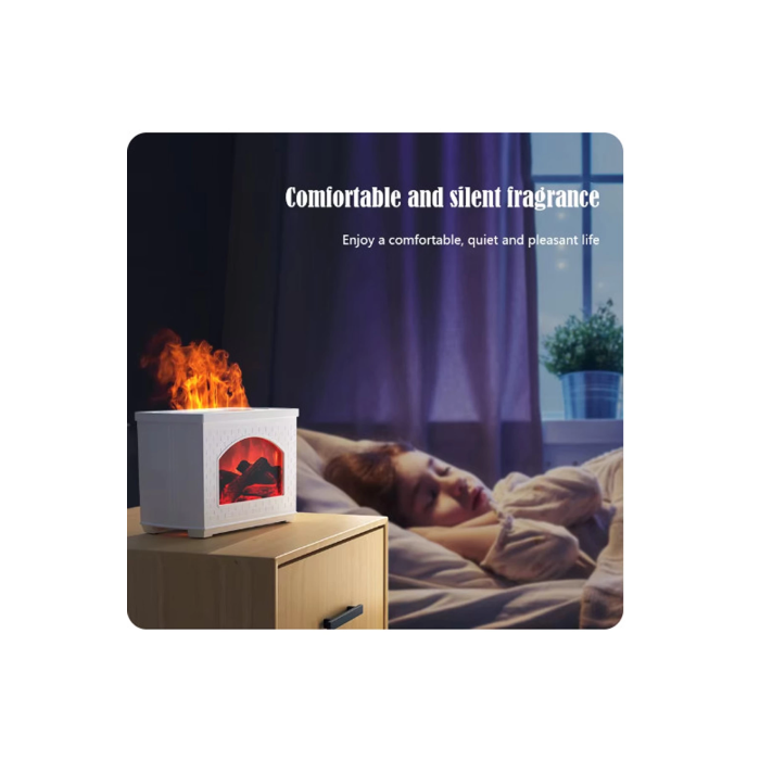 Şömine Hava Nemlendirici Aromatik Oda Kokusu 270 Ml Difüzörü Buhar Makinası -