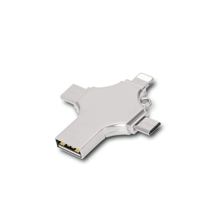Otg 4in1 Cep Telefonu Çok Fonksiyonlu Usb Flash Bellek 64 Gb Type-c, Micro Sd Ve Kart Okuyucu -