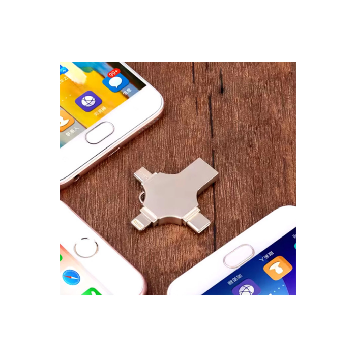 Otg 4in1 Cep Telefonu Çok Fonksiyonlu Usb Flash Bellek 64 Gb Type-c, Micro Sd Ve Kart Okuyucu -