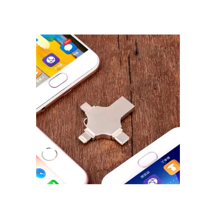 Otg 4in1 Cep Telefonu Çok Fonksiyonlu Usb Flash Bellek 128 Gb Type-c, Micro Sd Ve Kart Okuyucu -