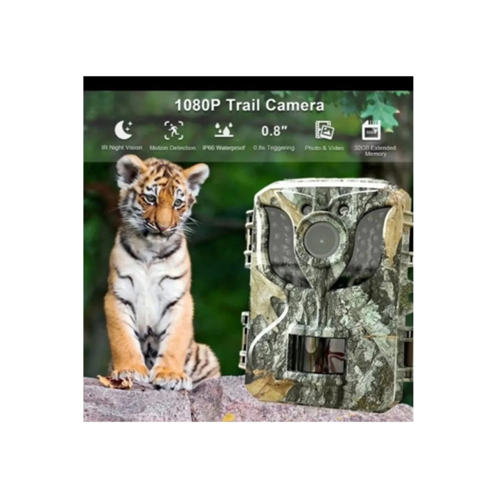 Fotokapan Kamera 16mp Full Hd 1080p Gece Görüşlü 2 Inç Lcd Ekran Su Geçirmez -