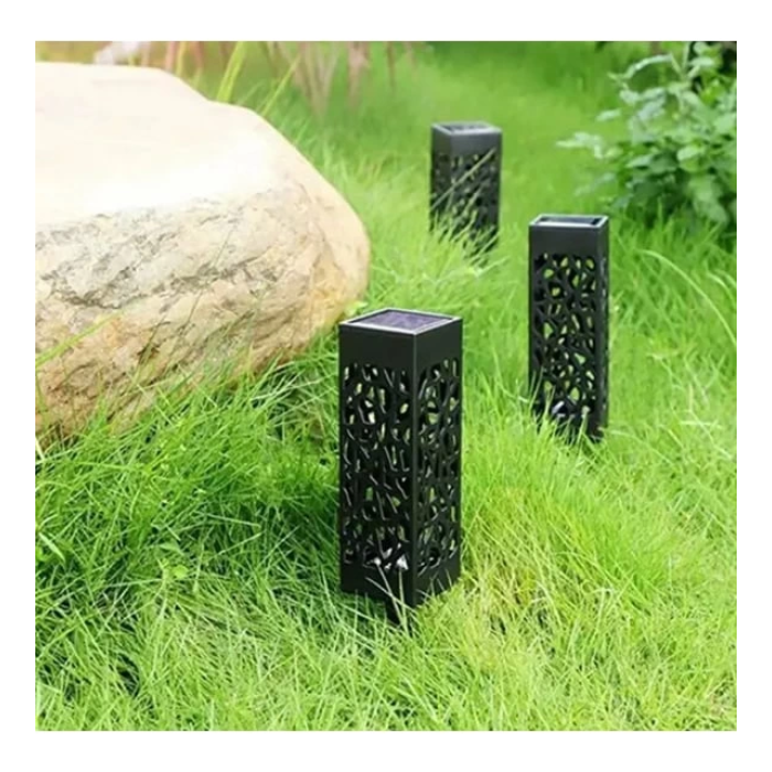 Dekoratif Solar Güneş Enerjili Bahçe Aydınlatması Yürüyüş Yolu Seti -