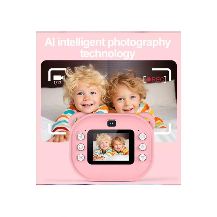 Dijital Video Kayıt Fotoğraf Çocuk Kamerası Anlık Termal Resim Kağıt Baskılı Vtn-09 -