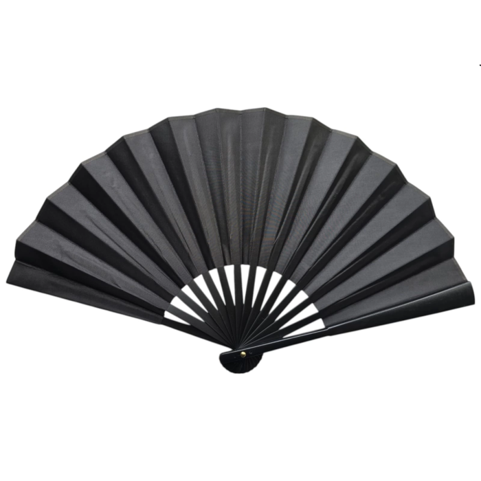 Plastik Kumaş Yelpaze 12li Siyah -