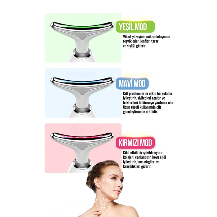 Yüz Ve Boyun Kırşıklık Giderici Ems Güzellik Cihazı -