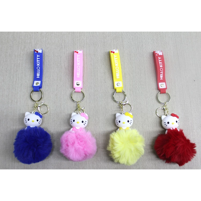 Ponponlu Hello Kitty Anahtarlık Alk4247 -