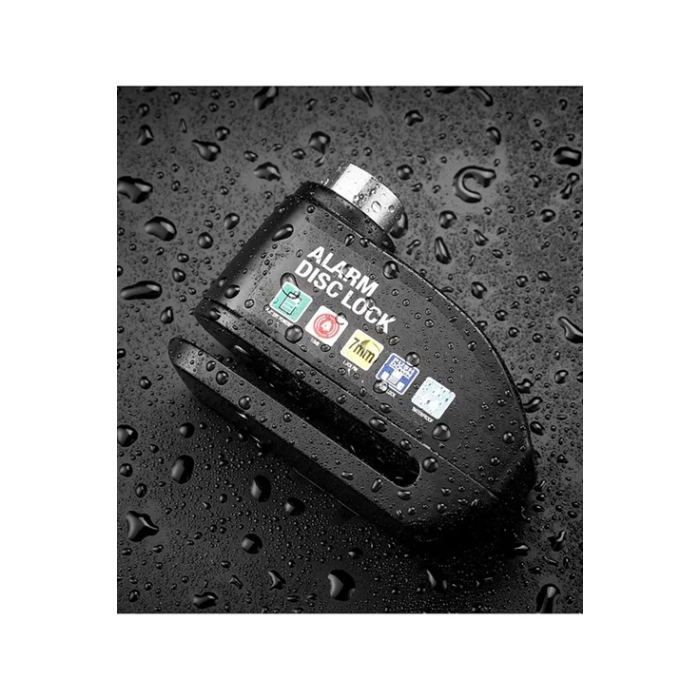 Alarmlı Disk Kilidi Motorsiklet Scooter Bisiklet Sesli Alarm 110 Desibel Yüksek Ses -