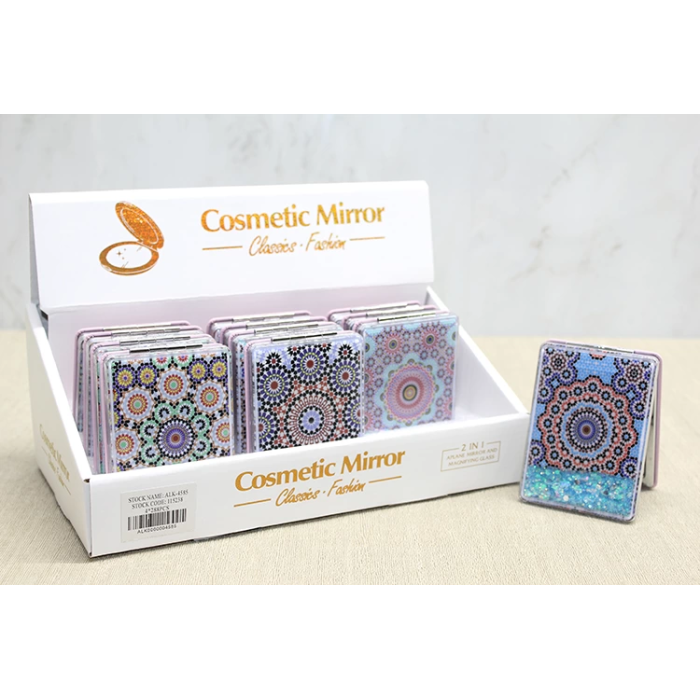 Mandala Desenli Hareketli Sulu El Aynası Alk4585 -