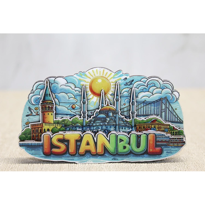 Ahşap İstanbul Temalı Magnet Alk4601 -