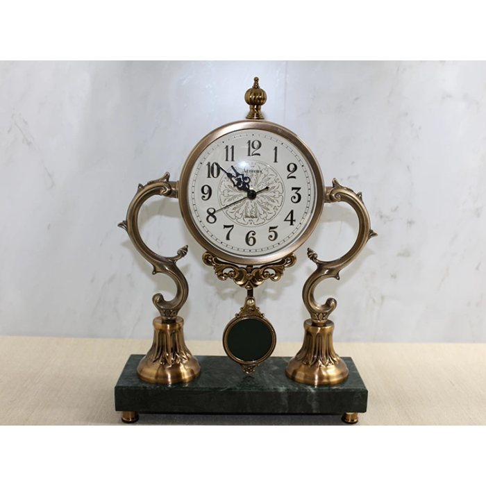 Altı Mermer Sarkaşlı Masa Üstü Saat Alk4321 -