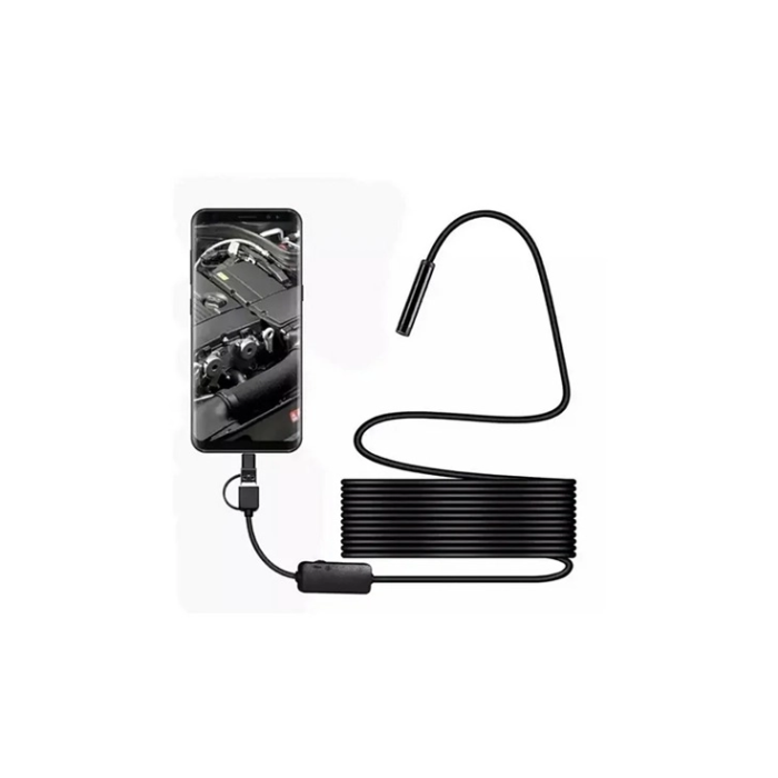 Vtn-02 Endoskop Yılan Video Kamera Led’li 2 Metre 7 Mm Sert Kablo Su Geçirmez -