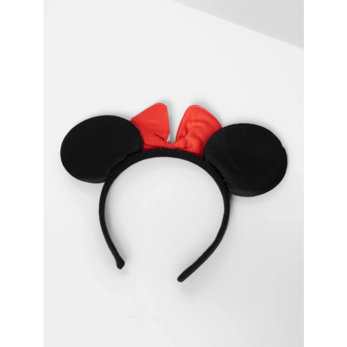 Kırmızı Fiyonklu Minnie Mouse Taç Fare Tacı Kafa Bandı -
