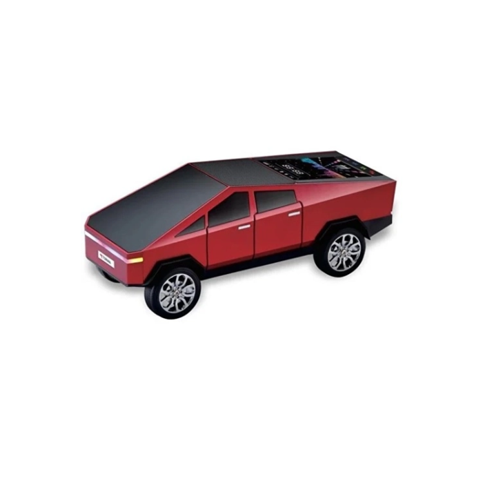 D68 Cyber Model Araba Tasarımlı Bluetooth Hoparlör 15w Güçlü Ses Rgb Led /tws/usb Kırmızı -