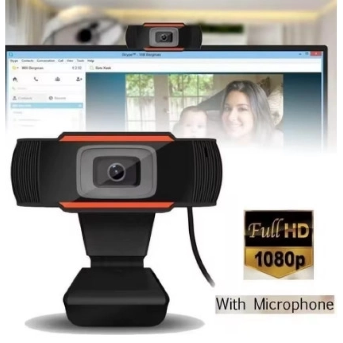 Webcam Orjınal 1080p Konferans Kamera Dahili Mikrofon Chat Görüntülü Sohbet Yayın Kamerası Hd Video -