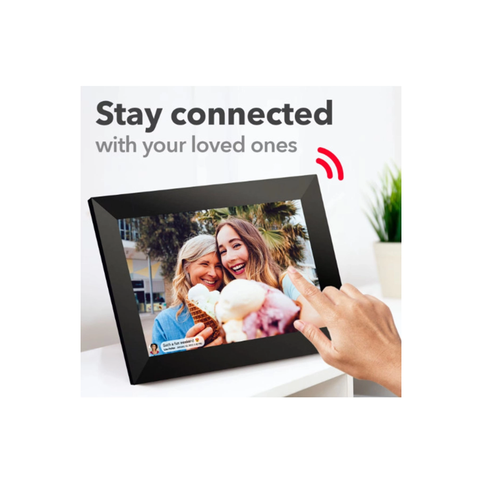 Dijital Fotoğraf Çerçevesi Kablosuz 10.1 İnç 32gb Dokunmatik Ekran, Uygulama Üzerinden Fotoğraf/video Paylaşımı -
