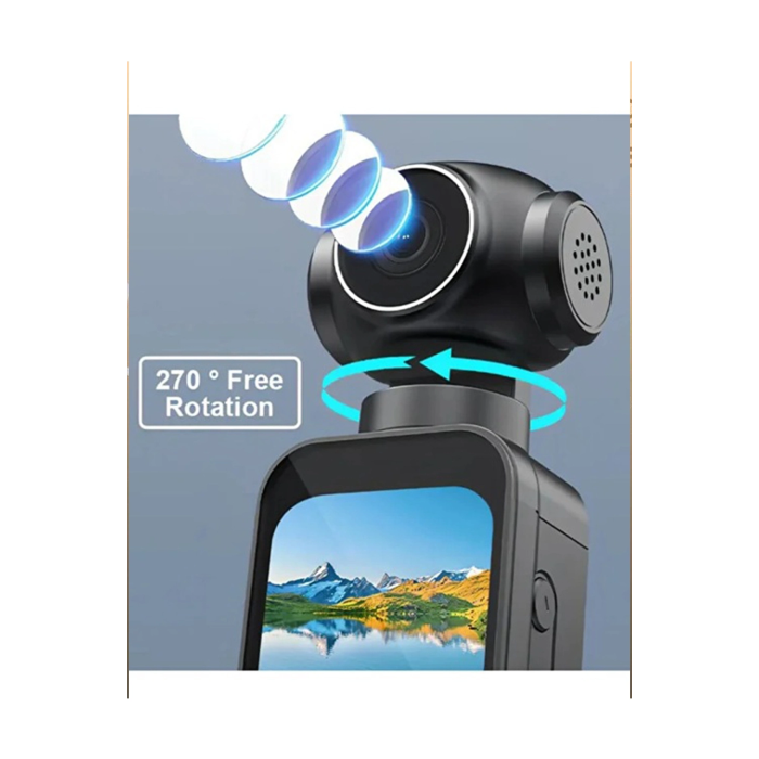 5k Ultra Hd Aksiyon Kamerası Ultra Stabil Çekim, Anti-shake Teknolojisi -