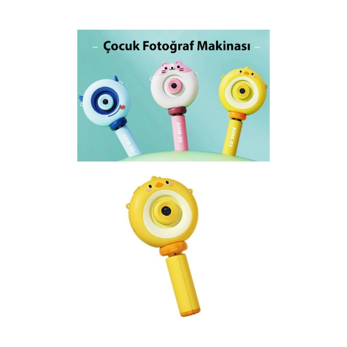 Hd Kamera Karikatür Tripodlu Çocuk Dijital Kamera Fotoğraf Makinası 1080p Video Kaydedici 2.0 İnç -