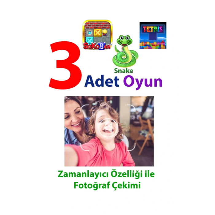 Hd Kamera Karikatür Tripodlu Çocuk Dijital Kamera Fotoğraf Makinası 1080p Video Kaydedici 2.0 İnç -