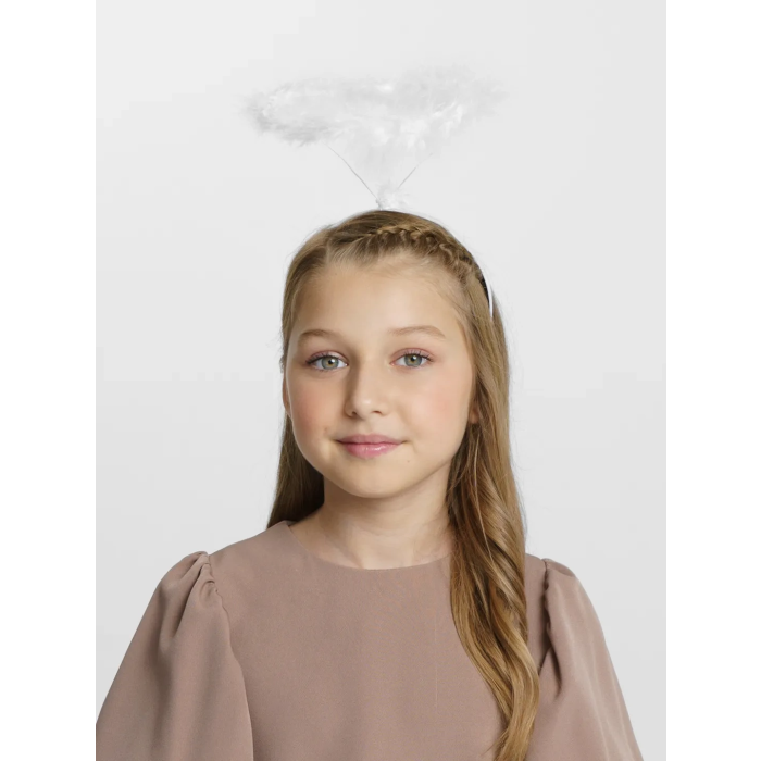 Beyaz Otrişli Tüylü Esnek Yapı Melek Haresi Melek Tacı -