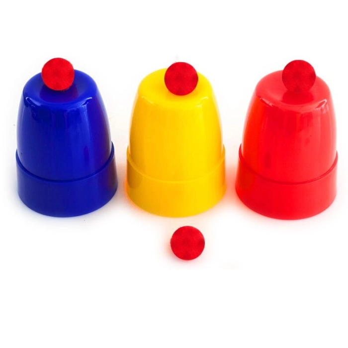 Renkli Kupalar Ve Toplar Sihirbazlık Seti - Başlangıç Seviyesi Sihir Malzemesi -