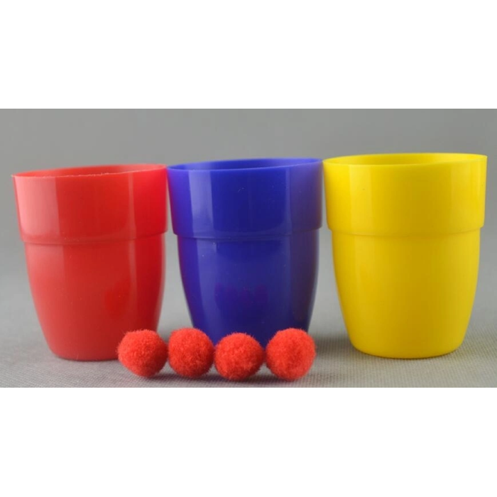 Renkli Kupalar Ve Toplar Sihirbazlık Seti - Başlangıç Seviyesi Sihir Malzemesi -