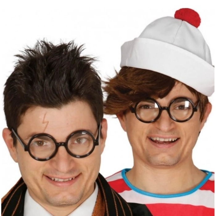 Siyah Çerçeveli Numarasız Camlı Öğrenci Şaka Gözlüğü 1 Adet -