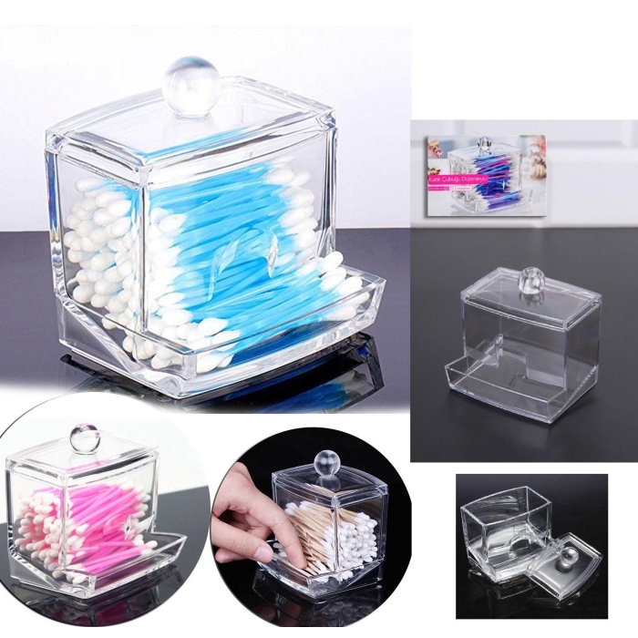 Kulak Çubuğu ve Makyaj Pamuğu Organizeri Set -