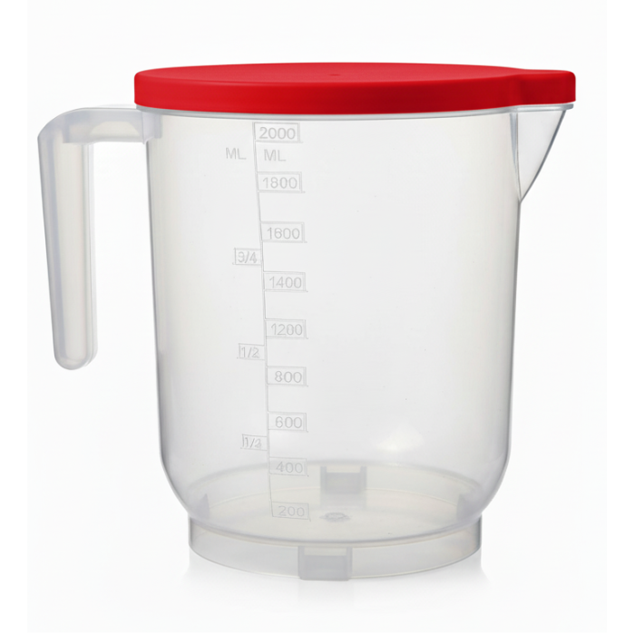 Pratik Mutfak Ölçü Kabı - 2 Litre Dereceli Şeffaf Hazne BPA Free -
