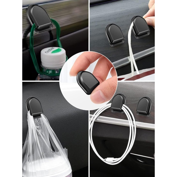 Kablo Düzenleyici Toplayıcı Sabitleyici Yapışkanlı Kablo Tutucu Organizer Askı Kanca 10 Adet -