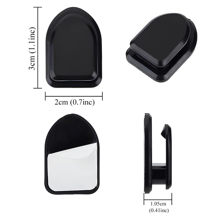 Kablo Düzenleyici Toplayıcı Sabitleyici Yapışkanlı Kablo Tutucu Organizer Askı Kanca 10 Adet -