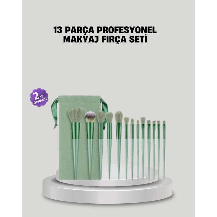 Profesyonel Makyaj Fırça Seti Yumuşak Kıllı Taşınabilir Çantalı -