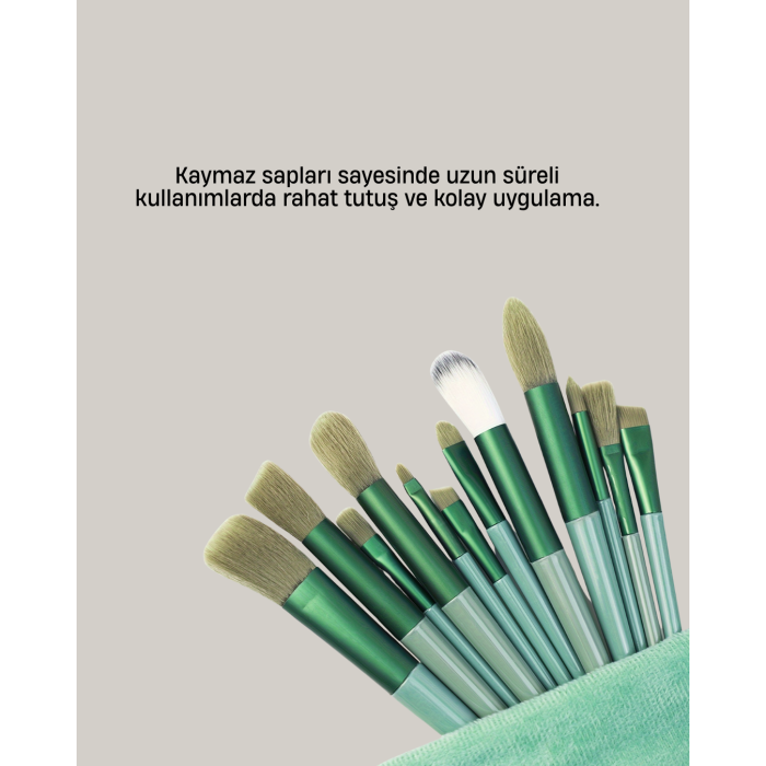 Profesyonel Makyaj Fırça Seti Yumuşak Kıllı Taşınabilir Çantalı -