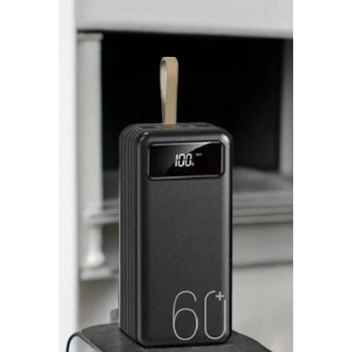 Powerbank 60.000 MAH 4 Portlu Uzun Şarj Süreli Dijital Göstergeli -