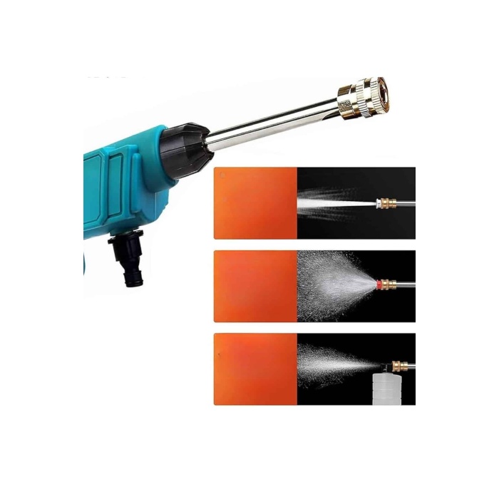 Şarjlı Oto Yıkama, Bahçe Sulama Tabancası Makinesi Yüksek Basınçlı -