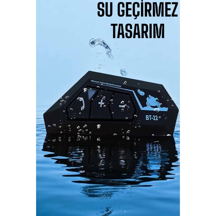 Kask Kulaklığı Motosiklet Intercom Interkom Dinleme Konuşma Özellikli Su Geçirmez -