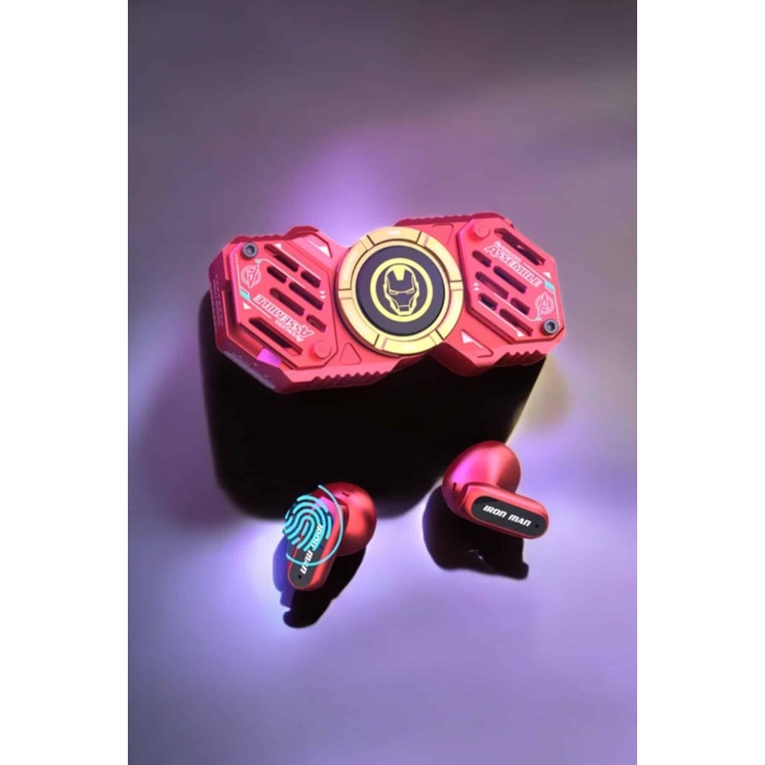 Stres Çarklı Bluetooth Kulaklık Kablosuz Kırmızı Yüksek Ses Kaliteli -