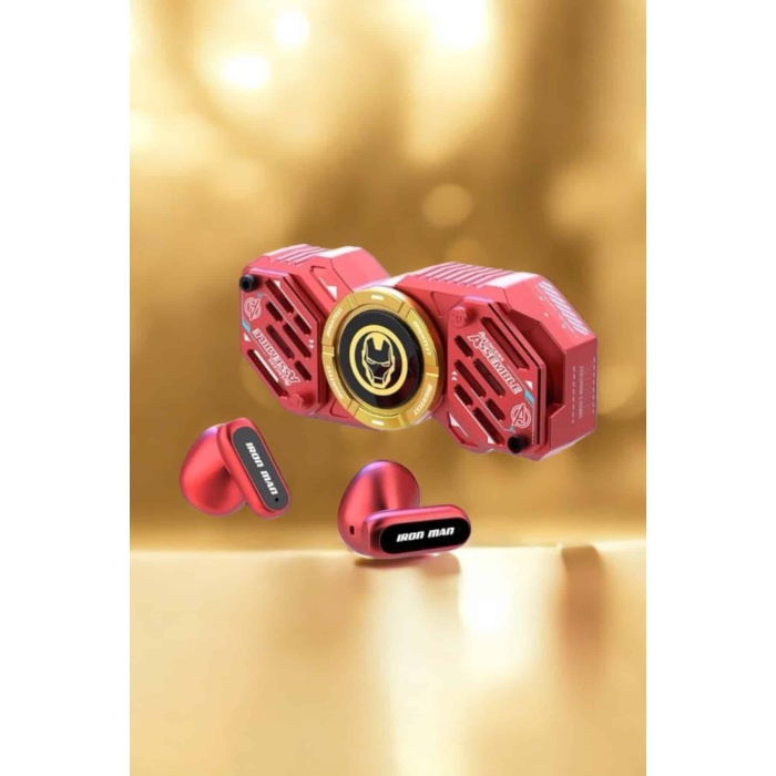 Kırmızı Kablosuz Bluetooth Kulaklık Stres Çarklı Oyuncu Kulaklığı -